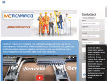 Tablet Screenshot of mcricamificio.com